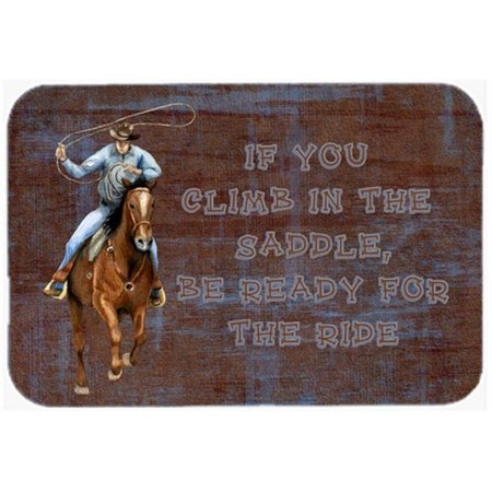 CAROLINES TREASURES Carolines Treasures SB3061MP 7.75 x 9.25 In. Roper Horse If You Climb In The Saddle; Be Ready For The Ride Mouse Pad; Hot Pad Or Trivet SB3061MP